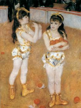 皮埃爾 奧古斯特 雷諾阿 Acrobats at the Cirque Fernando (Francisca and Angelina Wartenberg) 皮埃爾 奧古斯特 雷諾阿 Acrobats at the Cirque Fernando (Francisca and Angelina Wartenberg)